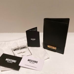 moschino passport holder
